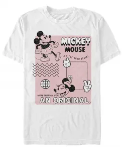Мужская футболка с коротким рукавом Original Mickey Fifth Sun, белый