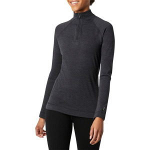 Топ Smartwool Classic Thermal Merino Base Layer с застежкой-молнией женский, серый