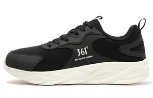 361° Мужские противоскользящие износостойкие низкие беговые кроссовки Blade черно-белые, цвет Black White