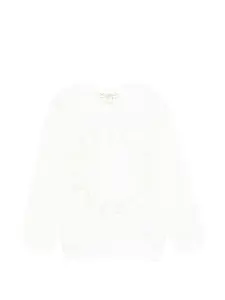 Свитшот с круглым логотипом Stella Mccartney Kids, бежевый