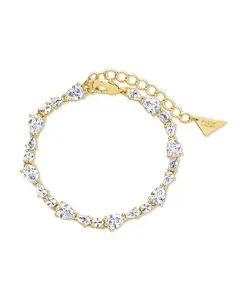 Теннисный браслет Wyatt из стерлингового серебра с кубическим цирконием Sterling Forever, gold