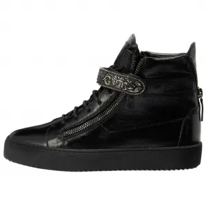 Кожаные кроссовки Coby Giuseppe Zanotti, черные