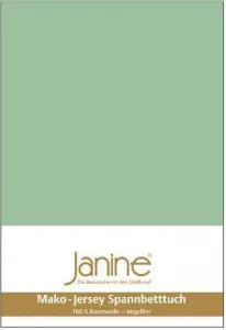 Простыня на резинке Janine Mako Jersey, простыня на резинке всех размеров и цветов 90 см x 190 см x 100 см x 200 см, липа Original Janine