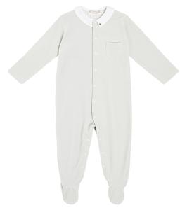 Детский хлопковый бархатный комбинезон tilouan Bonpoint, серый