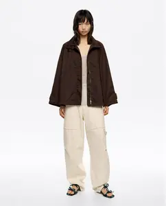 Женское платье-пальто расклешенного силуэта с вощеной отделкой Bimba Y Lola, темно-коричневый