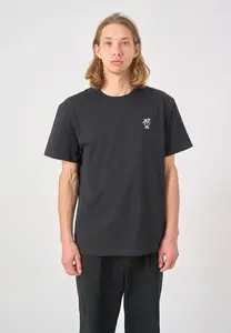 Футболка Cleptomanicx "Sketch Gull", свободного кроя, черный