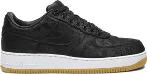 Кроссовки Nike Fragment Design x CLOT x Air Force 1 'Black Silk', черный