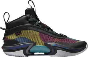 Кроссовки Air Jordan 36 GS Black Multi-Color, черный