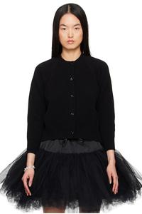 Кардиган с открытой спинкой Simone Rocha, черный