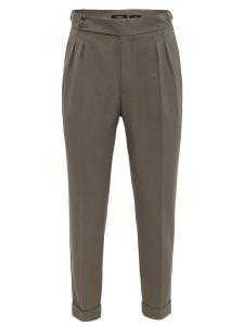 Зауженные брюки в складку спереди Antioch, хаки