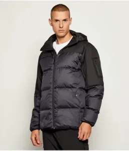 Пуховая куртка OW_Block-X JT HD regular fit Boss Green, темно-синий