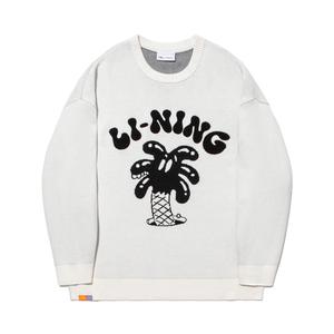 LiNing Джемпер мужской черно-белый