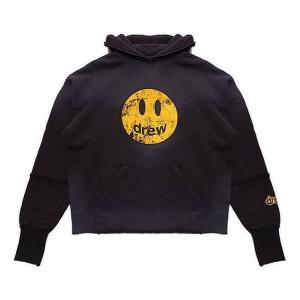 Толстовка deconstructed mascot hoodie 'faded black' Drew House, черный