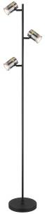 Торшер Globo, 23x154 см, черный/бронзовый