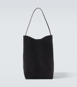 Сумка-тоут большая из замши N/S Park The Row, черный