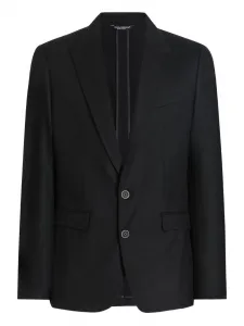 Однобортный пиджак DOLCE & GABBANA, черный