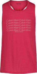 Майка Calvin Klein Girls Performance, без рукавов, с круглым вырезом, с логотипом, Azalea Twist