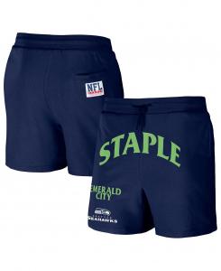 Мужские флисовые шорты nfl x staple navy seattle seahawks new age throwback vintage-like NFL Properties, синий