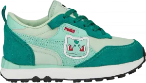 Кроссовки Puma Pokémon x Rider FV Little Kid Bulbasaur, зеленый