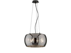 Подвесной светильник MeineWunschleuchte schwarz dimmbar Rauchglas, черный - дымчатое стекло - 40 x 160 x 40 см