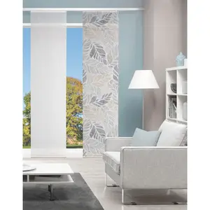 Сдвижная штора LISIO на панельной рейке, 1 шт., цифровая печать LISIO Vision S, серый