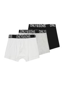 Трусы Only & Sons Junior OSJFITZ, серый/черный/белый