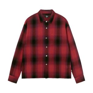 Рубашка Stussy Loose Weave Plaid Shirt, Red