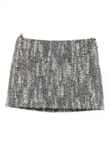 Фактурная мини-юбка с эффектом меланжа Patrizia Pepe, черный