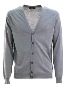 Кардиган на пуговицах Zanone, серый