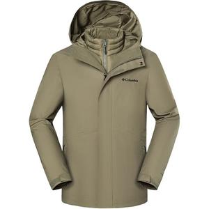 Columbia Мужская зеленая ветровка для походов водонепроницаемая ветрозащитная дышащая термоизолирующая с теплоотражающим покрытием, Green