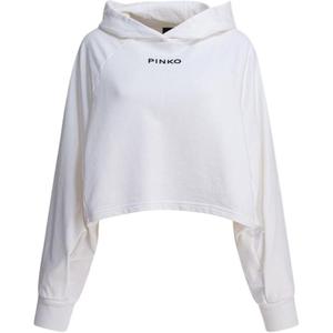 Худи с вышитым логотипом PINKO, белый