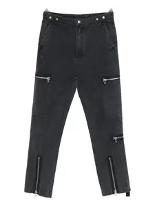 Брюки Flight Pant с молниями на карманах Oamc Peacemaker, серый