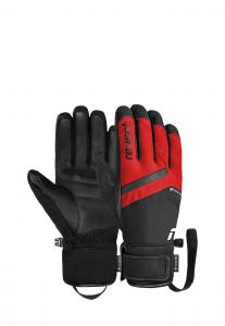 Перчатки Reusch FINGER BOOSTER GORE-TEX, Black/Tango Red/Black