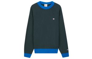 Европейская версия вязаного свитера Unisex Champion, темно-синий