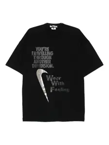 Футболка с принтом Black Comme Des Garçons, черный