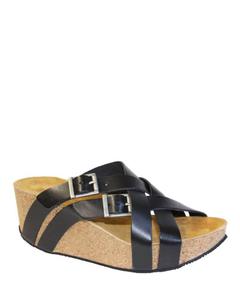 Женские сандалии Joan на платформе черные Eric michael