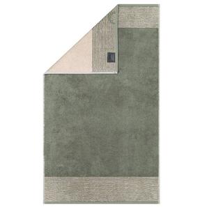Гостевое полотенце Cawö Luxury Home Two-Tone, глянцевый зеленый