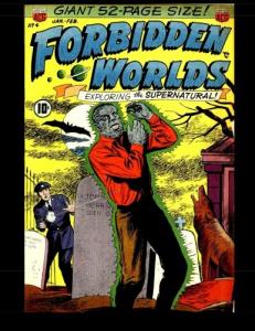 Forbidden Worlds #4: Classic Horror Comics from 1952 (CreateSpace Independent Publishing Platform)