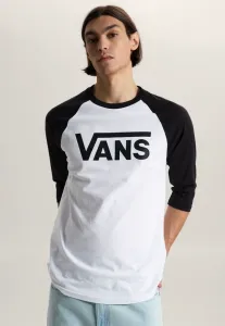 Классическая футболка с принтом регланб Vans, White