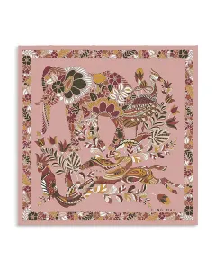 Шелковый шарф «Форето» Longchamp, розовый