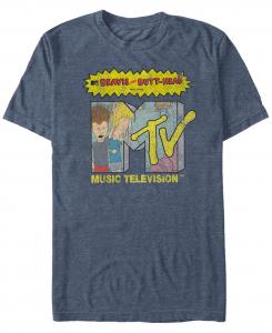 Мужская футболка с короткими рукавами с логотипом mtv beavis and butthead head bangers Fifth Sun, мульти