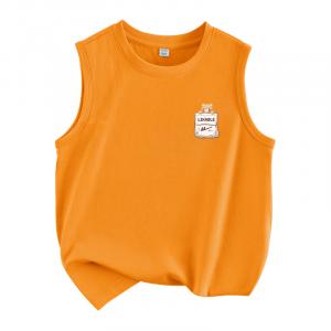 Детский топ и майка с круглым вырезом WARRIOR, оранжевый/h pocket bear k
