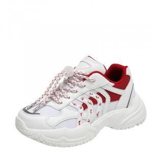 Противоскользящие амортизаторы с износостойкими свойствами. Детская обувь для повседневной носки. SUPEREDGE, белый/красный