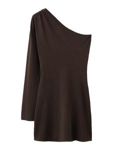 Платье MANGO MELODY, темно-коричневый