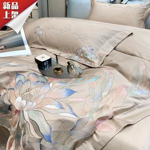 LUOLAI HOME Комплект постельного белья, 180 см, 4 предмета