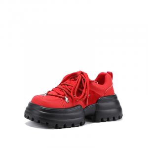 Низкие повседневные туфли женские SELAIYA, красные