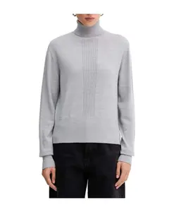Свитер с высоким воротником Patrizia Pepe, серый