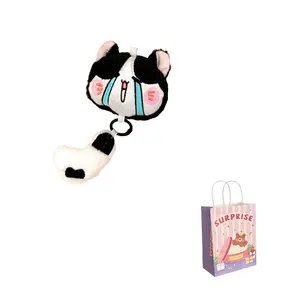 Длинный хвост котенок плюшевый кулон высота 15 см Nodding Bud Bug