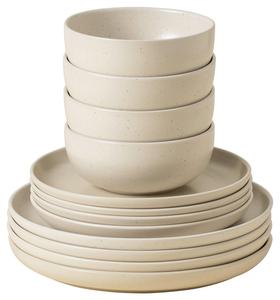 КОМПЛЕКСНЫЙ НАБОР Creme PACIFICA из 12 предметов на 4 персоны Costa Nova, кремовый