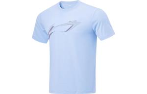 Футболка Fitness Series для мужчин, прозрачная, небесно-голубая Lining, голубой